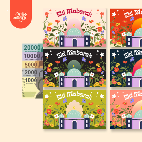 

Bliss & Deary - Amplop Lebaran THR Aesthetic Medium - Amplop Idul Fitri [Isi 12 pcs] - Ramadan