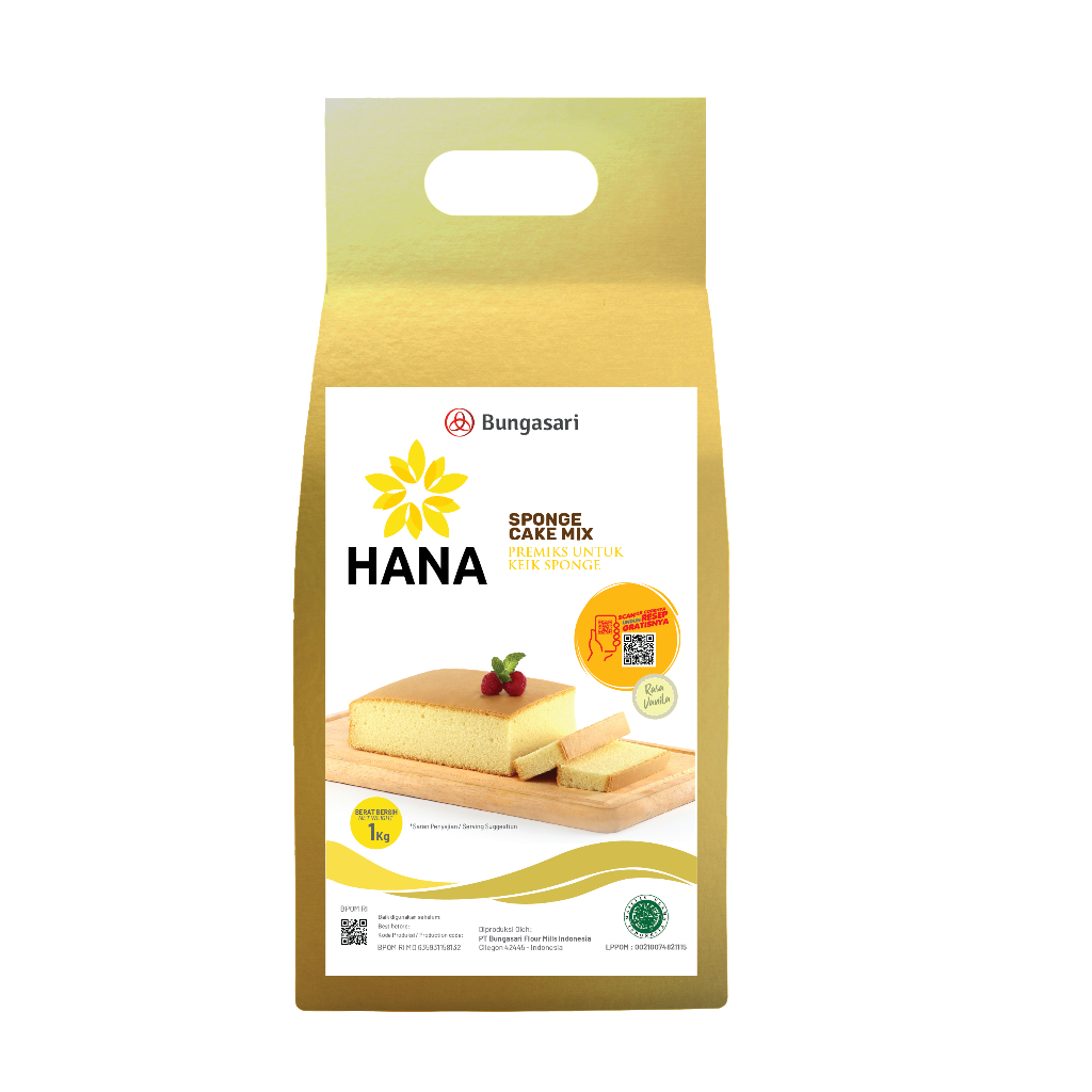 

Bungasari Hana Sponge Cake Vanilla Mix 1 KG
