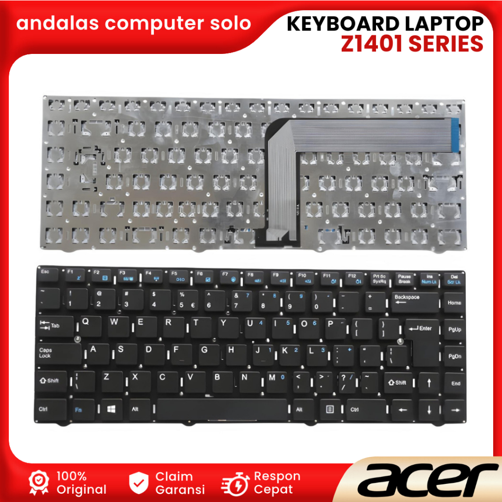 KEYBOARD LAPTOP INTERNAL ACER ASPIRE ONE Z1401 Z1402 14 Z1402 SERIES