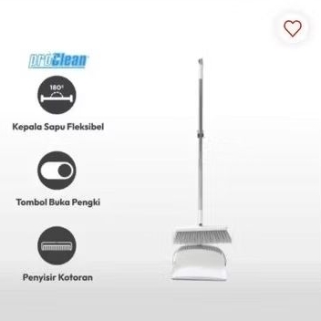 Proclean Sapu & Pengki Lipat - Putih