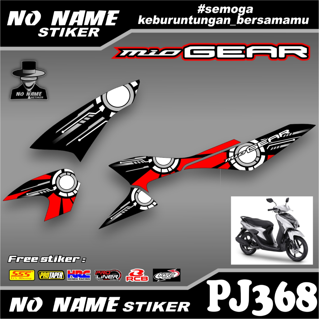 Striping MIO GEAR (pj368) Stiker Sticker MIO GEAR VARIASI STIKER