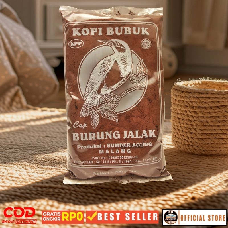 

Kopi Bubuk Cap Burung Jalak Malang Kopi Giras 200g