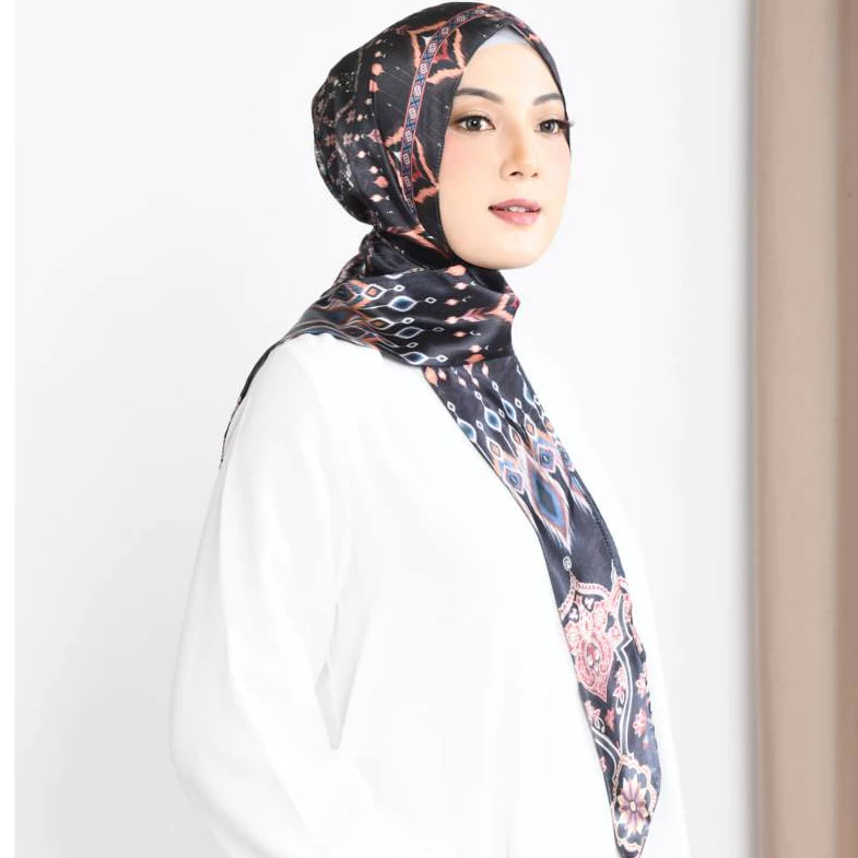 Hijab Instan Wanita Jilbab Instan Hijab Motif Krudung Model Tali Pita Jilbab Unik Bonus Ciput/Cepol.