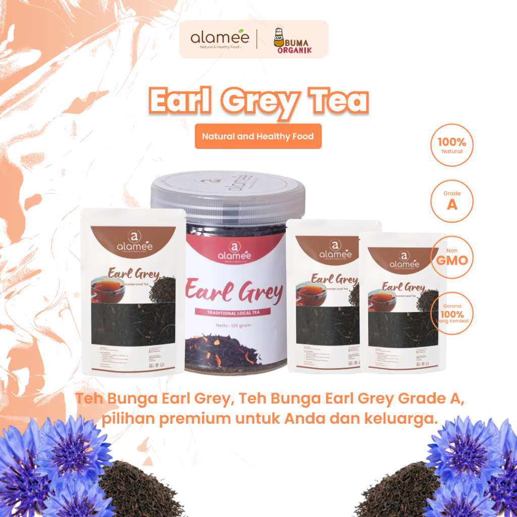 

Earl Grey Tea Teh Tradisional Indonesia Alami Organik All Varian