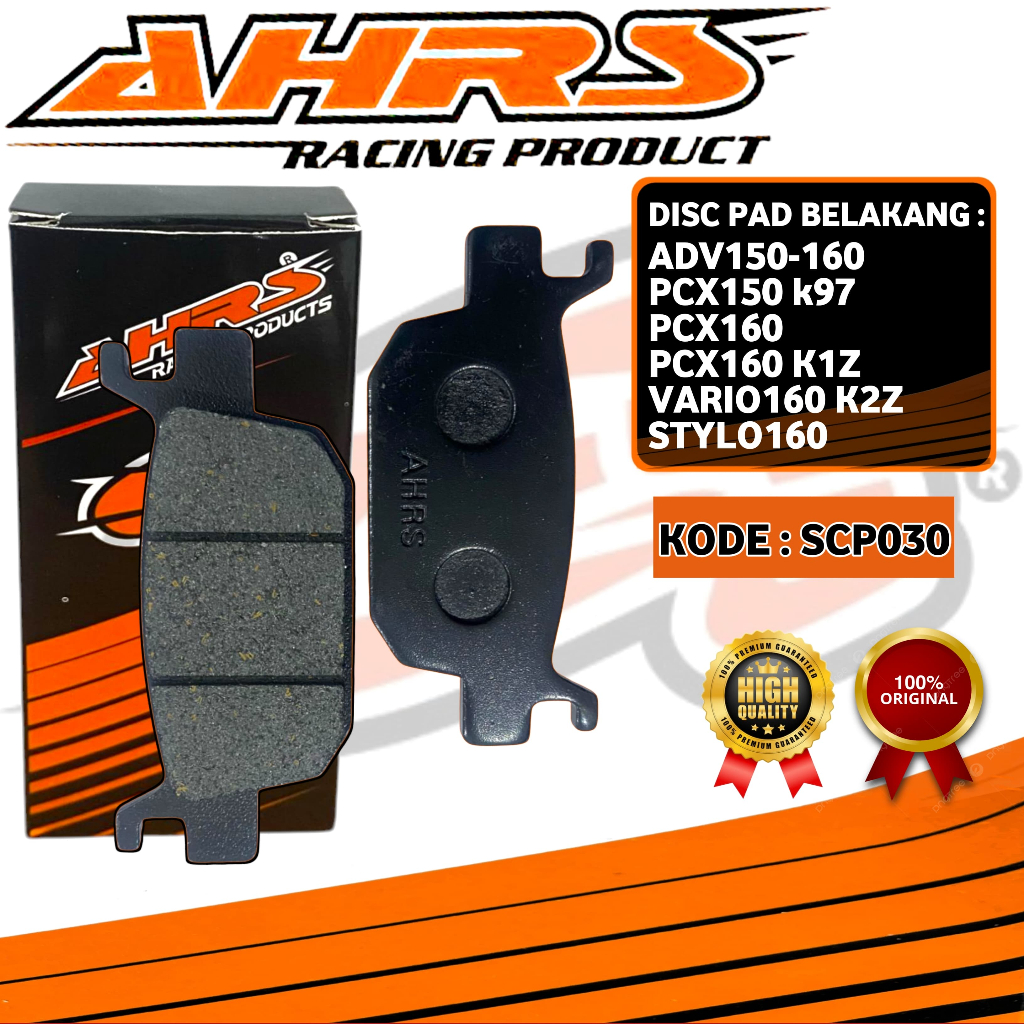 BRAKE PAD DISPAD DISC PAD KAMPAS REM BELAKANG PNP PCX150-160 PCX150 K97 PCX160 PCX160 K1Z VARIO160 K