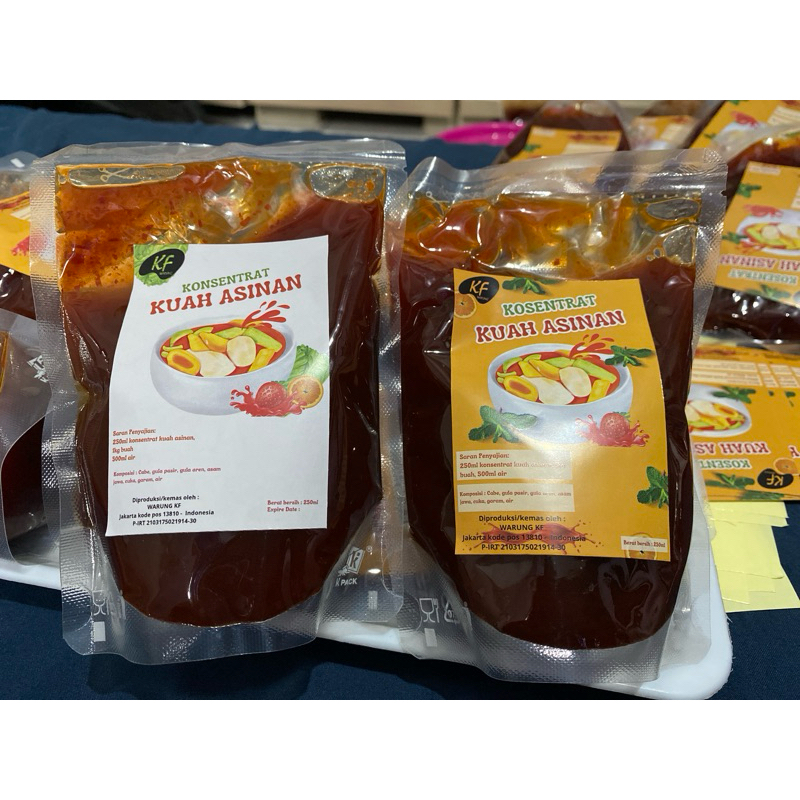 

KONSENTRAT KUAH ASINAN BUAH / SAYUR