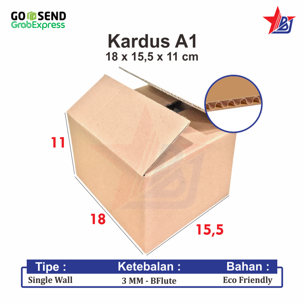 [KHUSUS GOSEND] Kardus Box 18x15.5x11cm Dus Kotak Polos Baru Packing Susu Skincare Olshop (Kardus 18