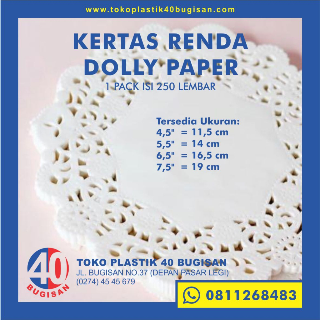 paper doilies / kertas renda 3,5 inch