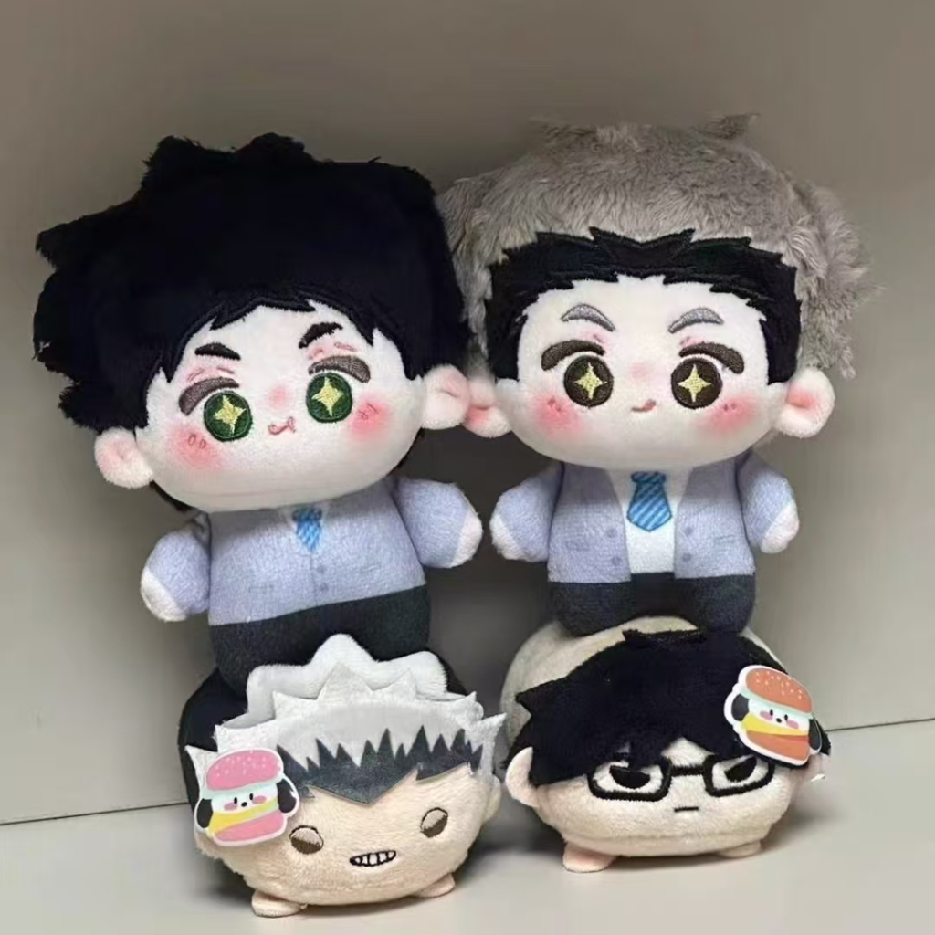 [READY STOCK] doll bokuto & akaashi haikyuu boneka bokuto kotarou & akaashi keiji toto & shishi