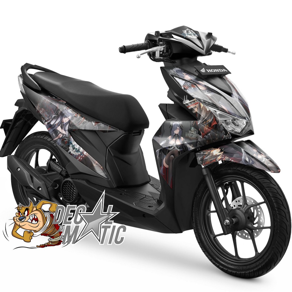 Decal Beat Street Full Body Stiker ful body motor Beat FI EPS 2017-2019 Deluxe 2020-2023 Azure Lane