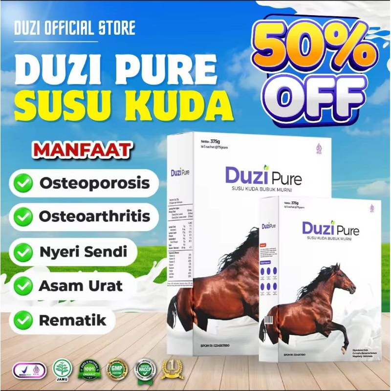 

Duzi Pure Susu Kuda Liar Lombok Murni Herbal Alami 100% Original