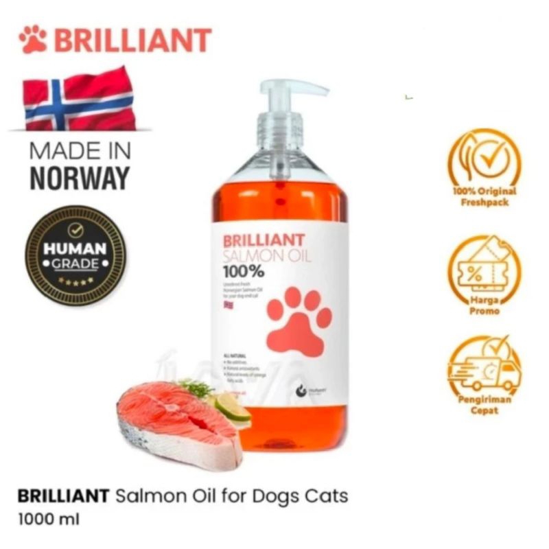 Brilliant Salmon Oil  dog catl  vitamin omega  anjing dan kucing