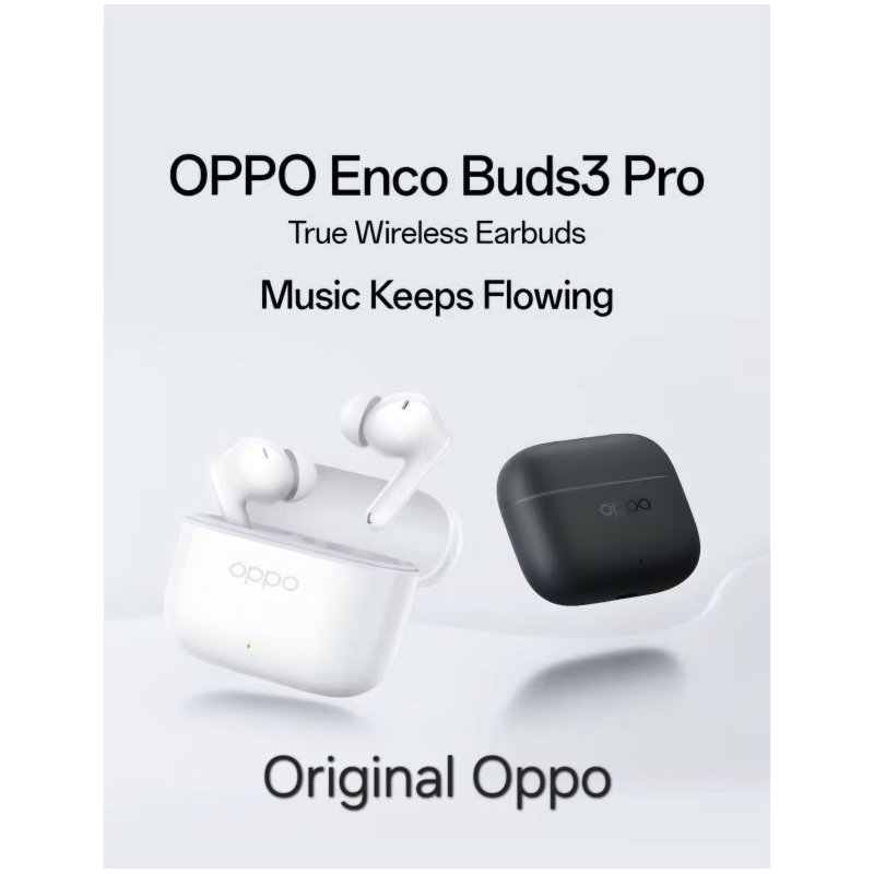 Oppo Enco Buds 3 Pro / Buds3 Pro | Original 100% Garansi Resmi Oppo | Tws Handsfree Bluetooth | Buds