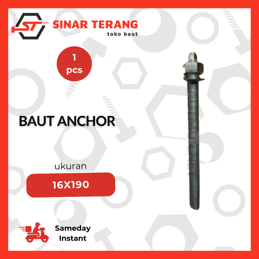 Baut Angkur HILTI HAS U M16 x 190 Grade 5.8 -  Chemical Anchor