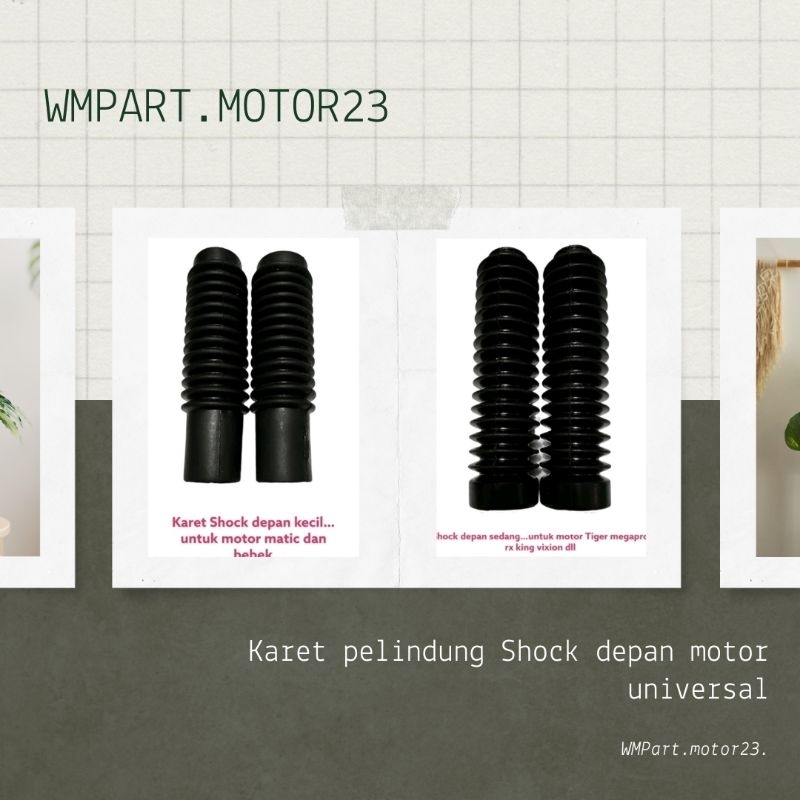 karet Shock depan universal / karet penutup Shock depan universal / karet pelindung shock depan univ