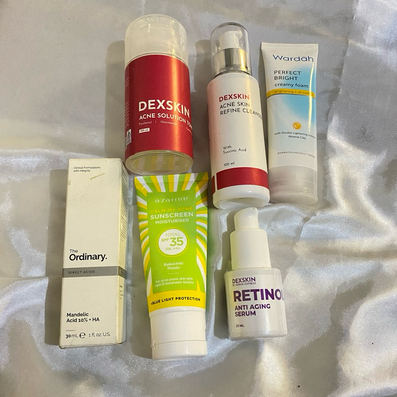 PRELOVED SKINCARE MAKE UP DERMA EXPRESS DEXSKIN AZARINE SUNSCREEN BACA DESKRIPSI