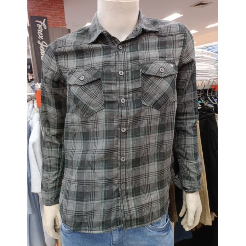 watchout kemeja pria lengan panjang