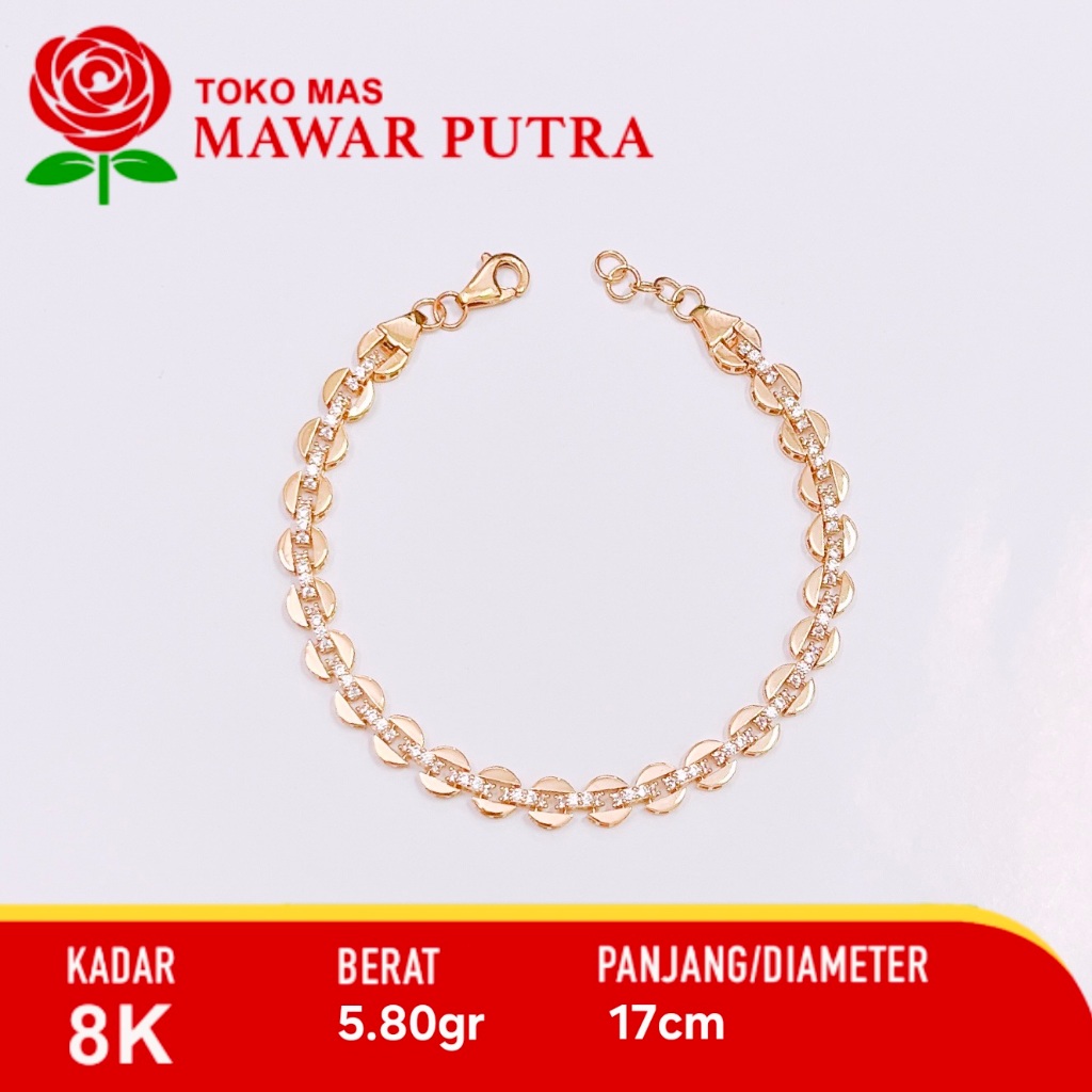 Gelang rantai emas Fashion AYU GOLD 8K