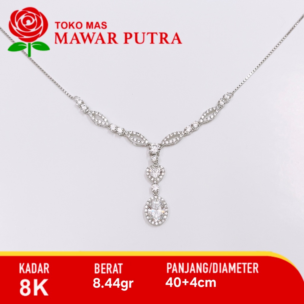 Kalung emas putih Fashion AYU GOLD 8K