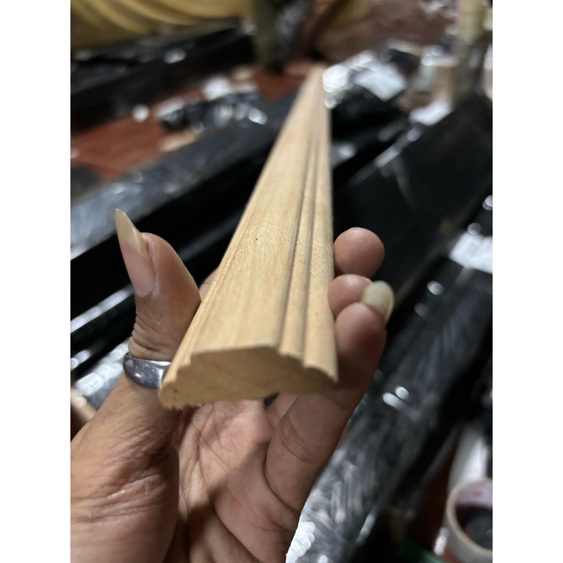List profil moulding kayu meranti aneka ukuran