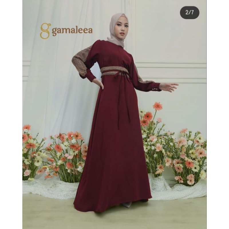 [PRELOVED] ANNASYA DRESS BY GAMALEEA.ID (MAROON)