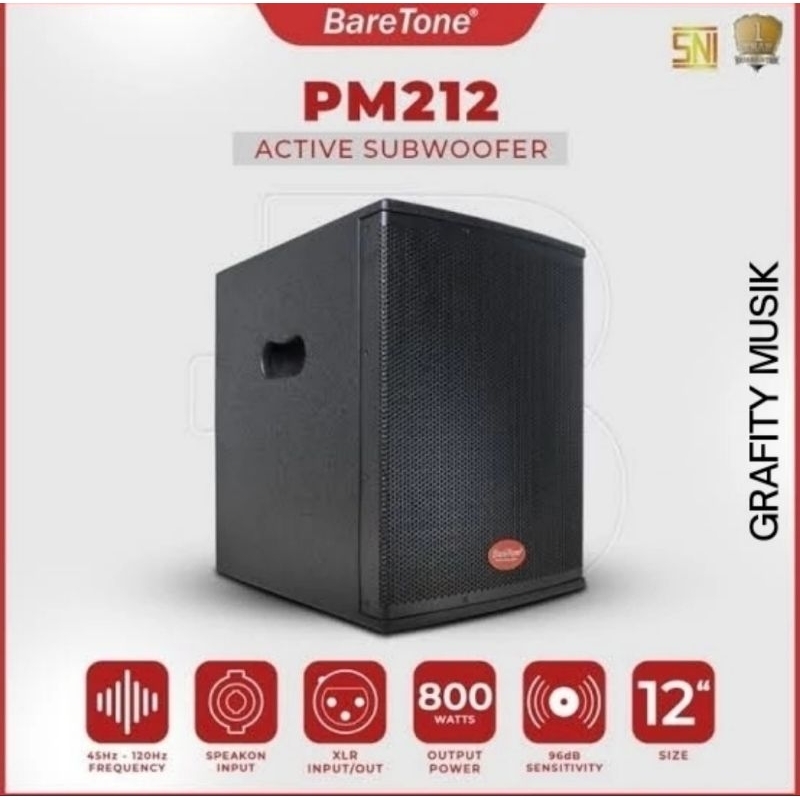 Subwoofer Aktif Speaker Baretone PM212 Subwoofer Aktif 12 Inch Baretone PM 212 Original