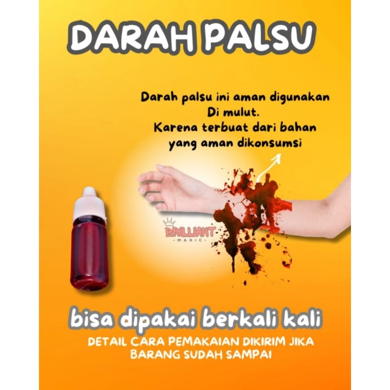 ALAT SULAP DARAH PALSU - FAKE BLOOD - MINYAK DARAH