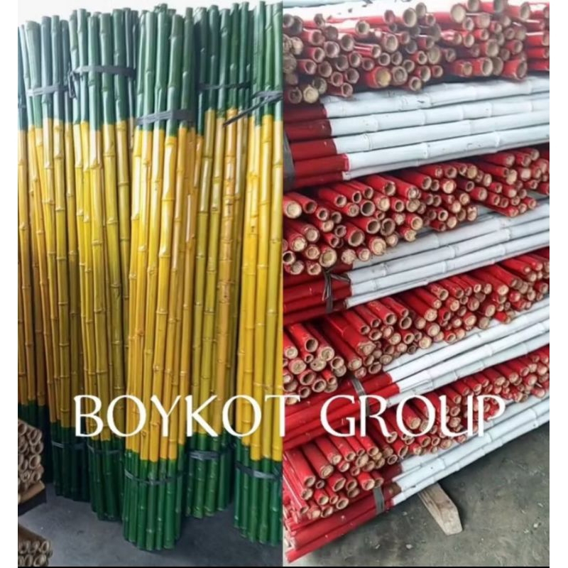 Tongkat Pramuka bambu cendani bijian