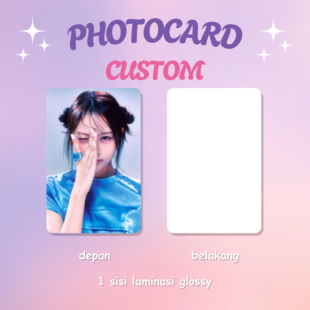 Photocard Custom Laminasi Glossy