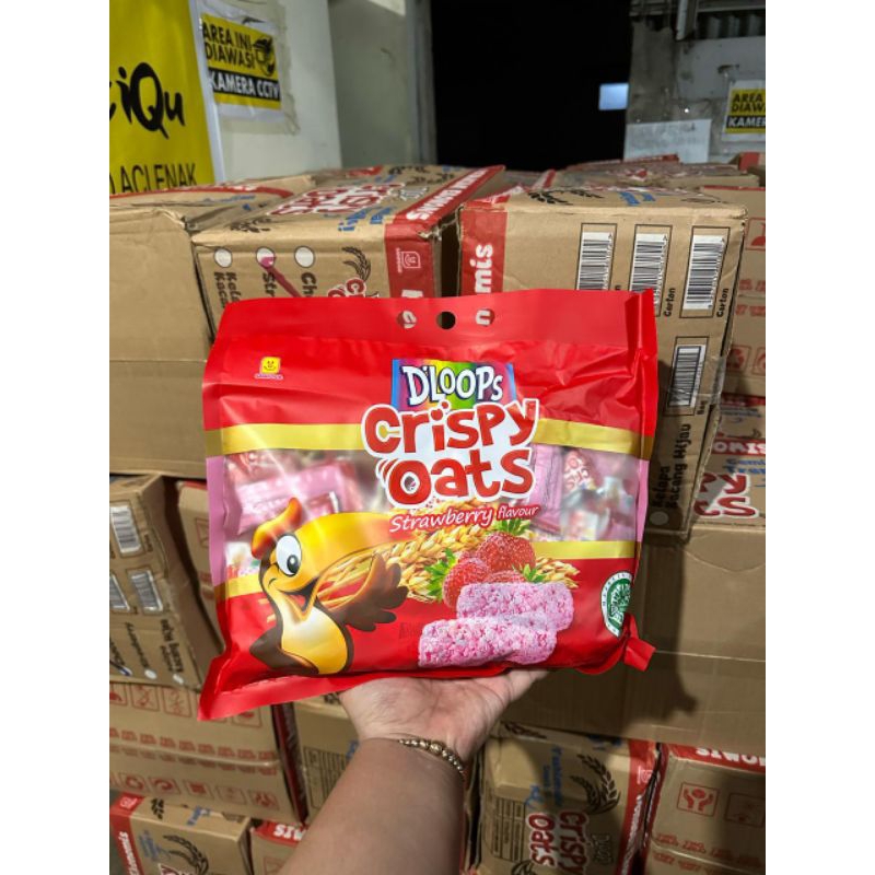 

D'loops crispy oats strawberry isi 40 pcs