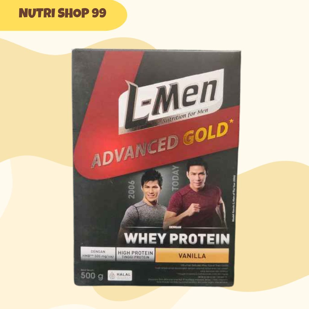 L-men Advanced Gold Vanila 500gr - Susu whey protein