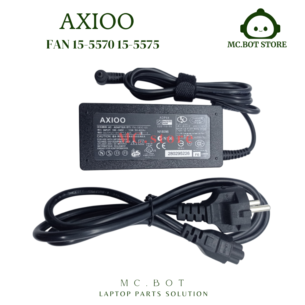 Charger Adaptor Laptop Axioo slimbook 14 R3 19V-3.42A 65W