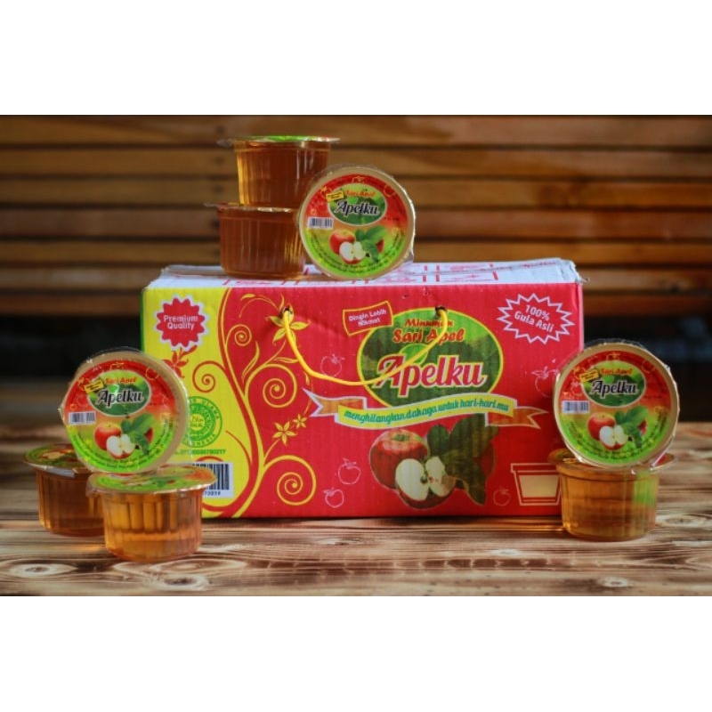 

minuman sari apel apelku 24 cup @ 120 ml