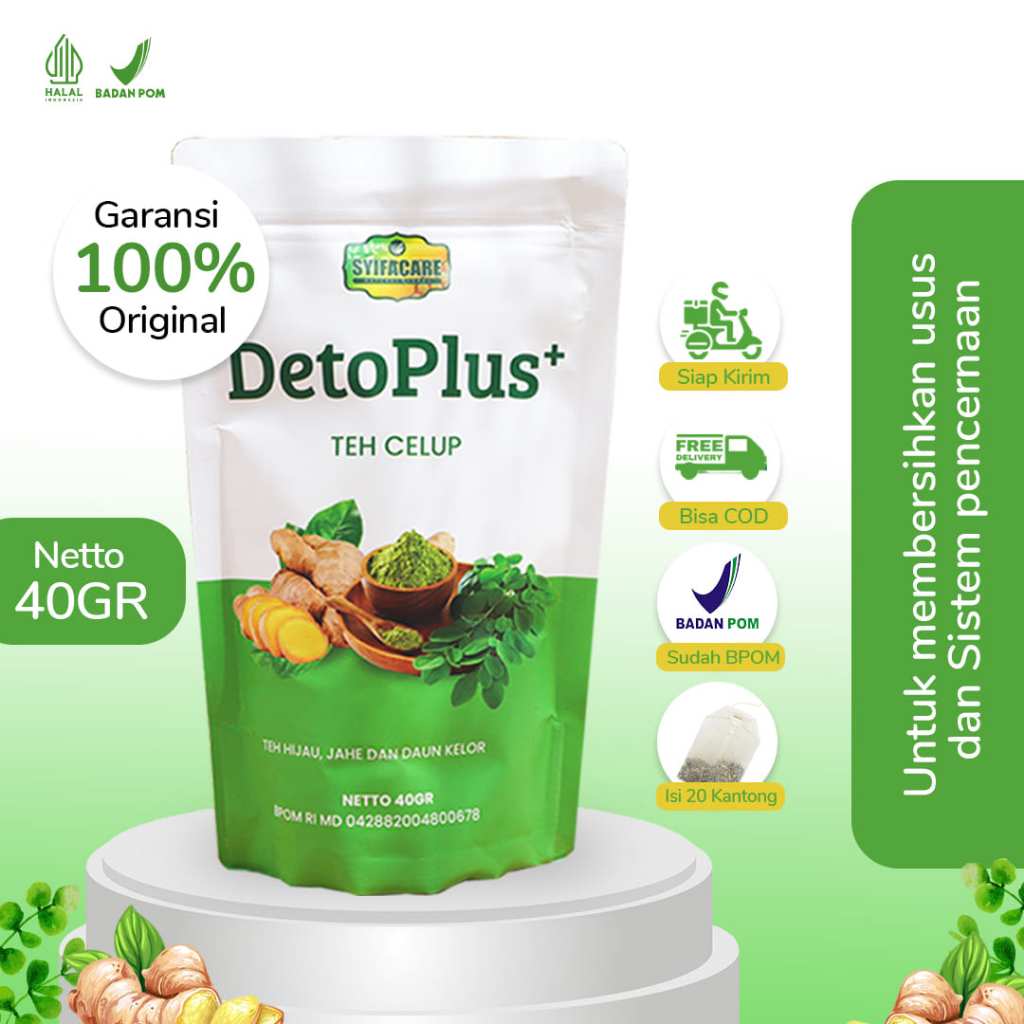 

Teh Detoplus Herbal BPOM - Detox & Sehatkan Pencernaan Secara Alami 20 Kantong
