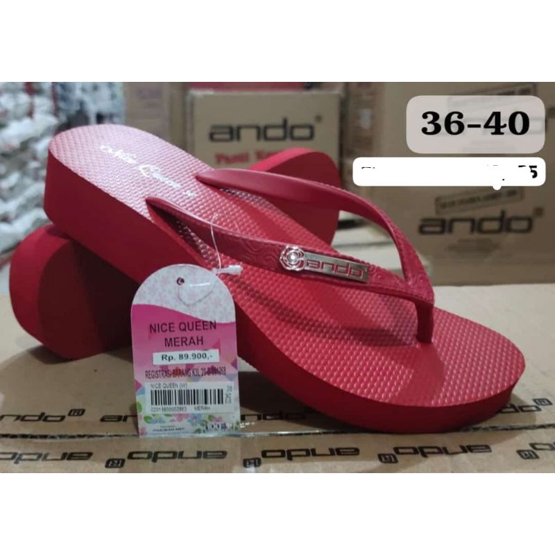 Sandal jepit Ando wanita murah,Ando nice Queen ORI