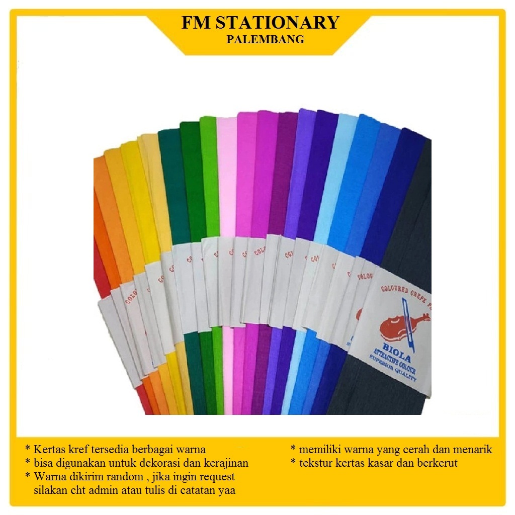 

kertas kref warna warni