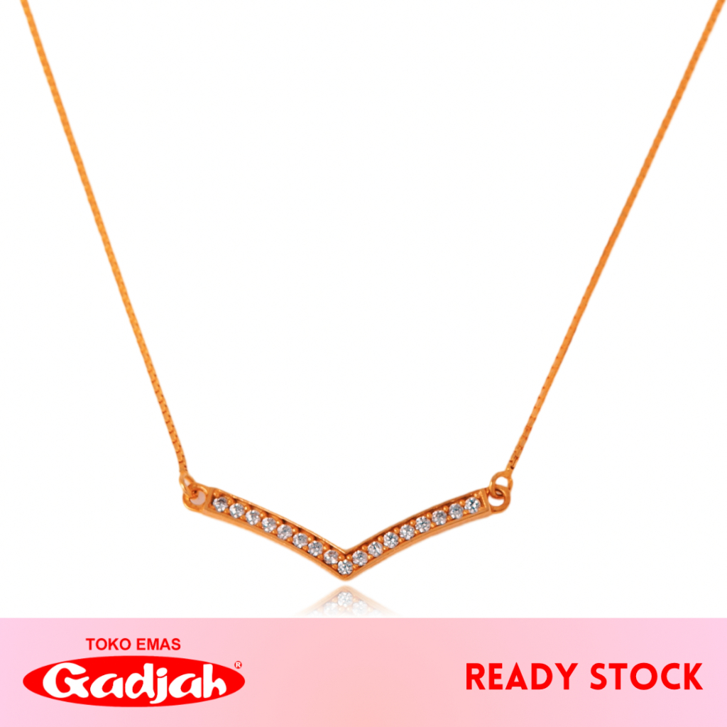 Kalung Emas Itali Aurel Mungil List Samping - Toko Emas Gadjah