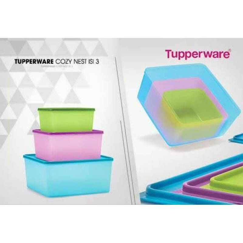 Tupperware cozy nest 3warna
