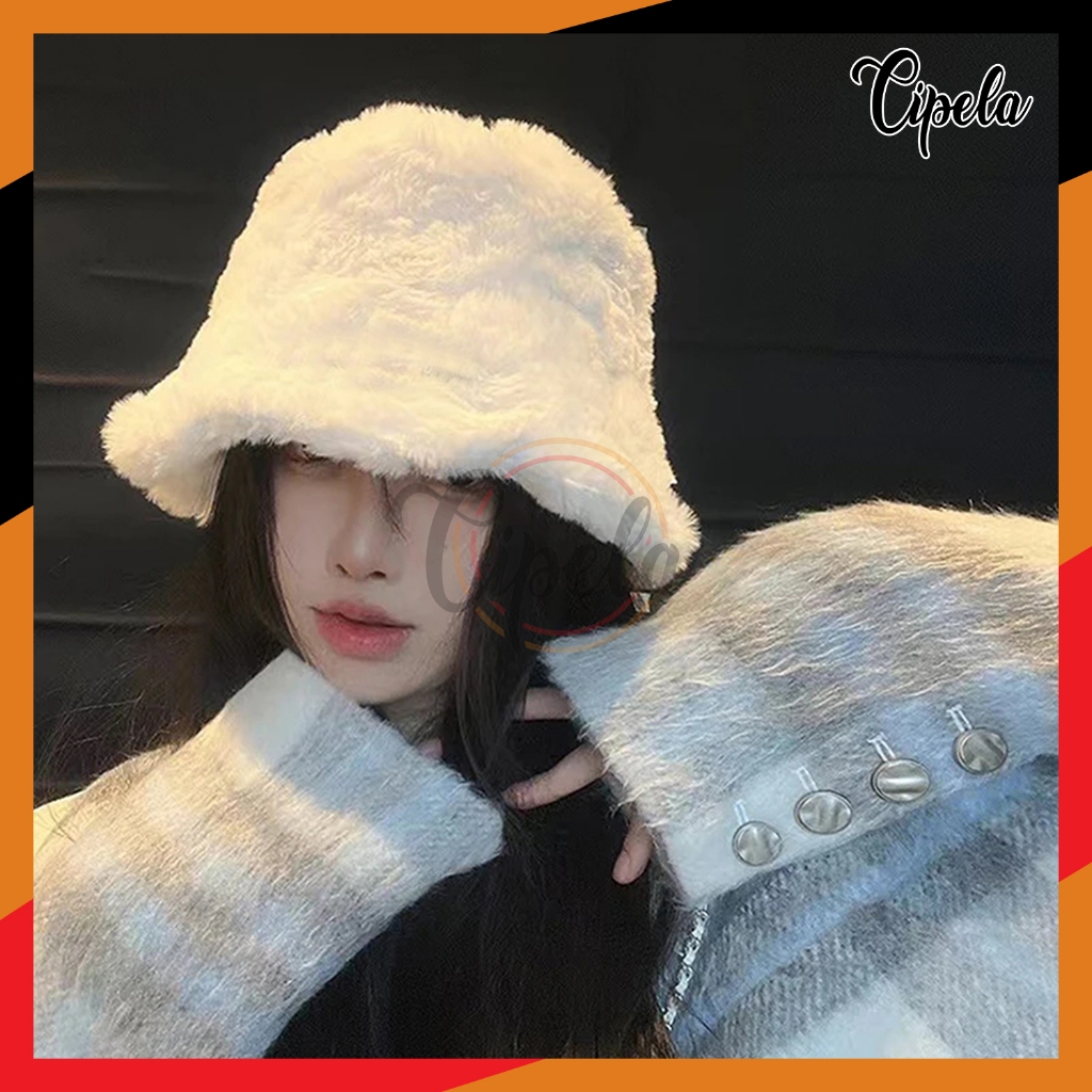Cipelashop Topi Series B-4 Topi Bucket Premium Import Topi Bucket Korea Bulu Halus