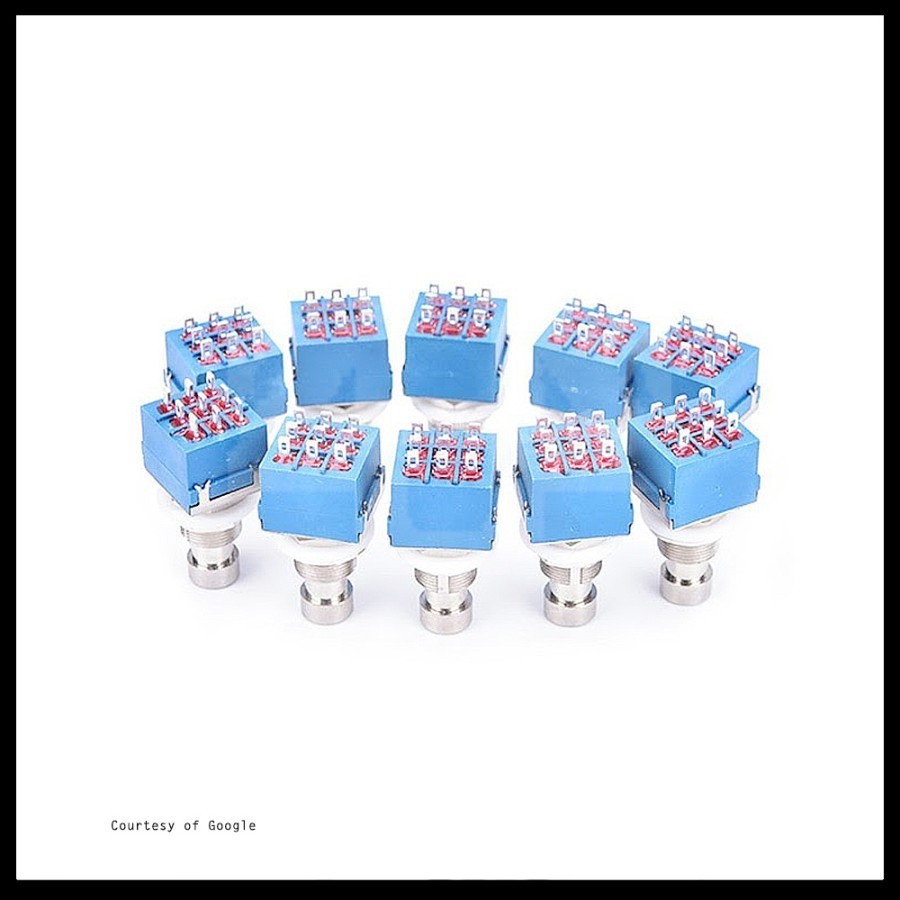 Switch Pedal Effects Foot Push 3PDT Blue