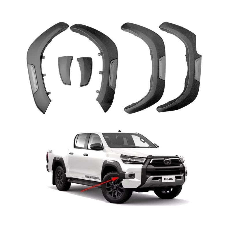 FENDER TRIM HILUX/ OVER FENDER GR HILUX REVO ROCCO 2015 2016 2017 2018 2019 2020 2021 2022 2023 2024
