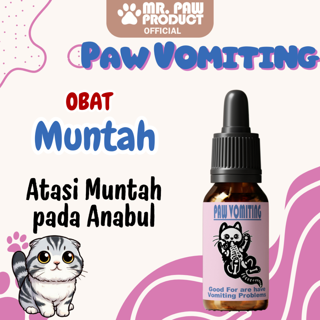 MR PAW - Vomiting / obat muntah kucing / obat muntah anjing / obat muntah anabul