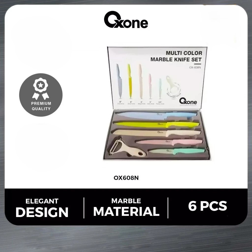 Oxone Pisau Dapur Multi Color OX-608N