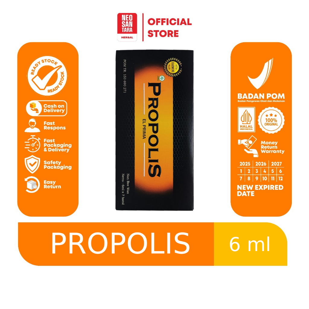 Propolis Elprima 1 box Non Bee Wax  asli original