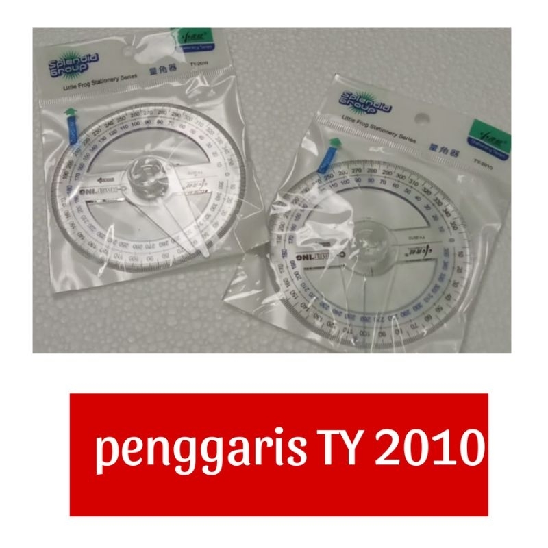 

penggaris busur setebgah lingkaran / penuh 180 derajat / bulat 360 derajat ty 2010