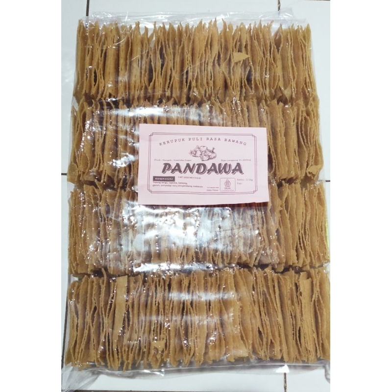 

Harga Murah‼️Krupuk puli 2.5kg (1 Ball) Mentah Khas Madiun FREE Kardus