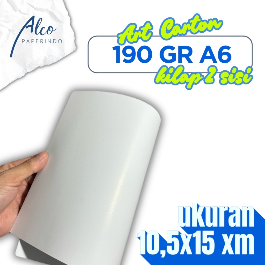 

Art Carton 190gr A6 10,5x15 untuk Cetak Label Resi