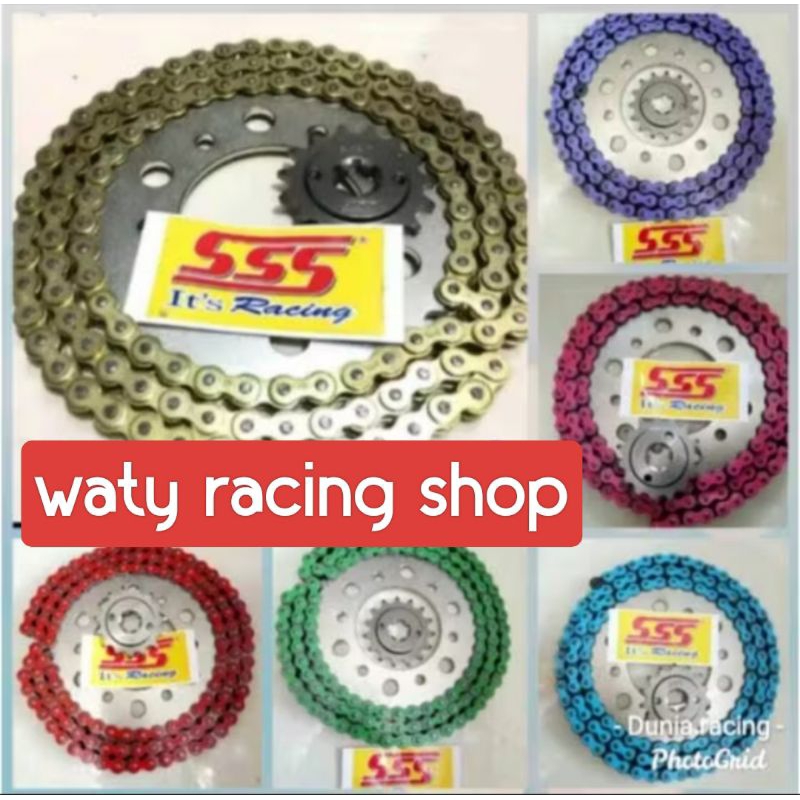Gear set sss Gir set sss 415 428 MX king Vixion R15 Rx king Ninja R Ninja RR Xabre Mx 135 Jupiter Z1