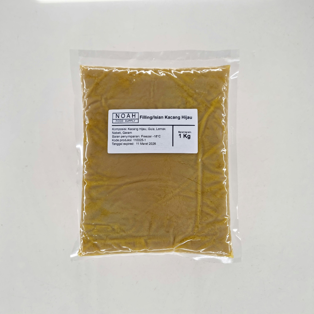

FILLING KACANG HIJAU 1KG - MUNG BEAN PASTE 1 KG - ISIAN - TOPPING