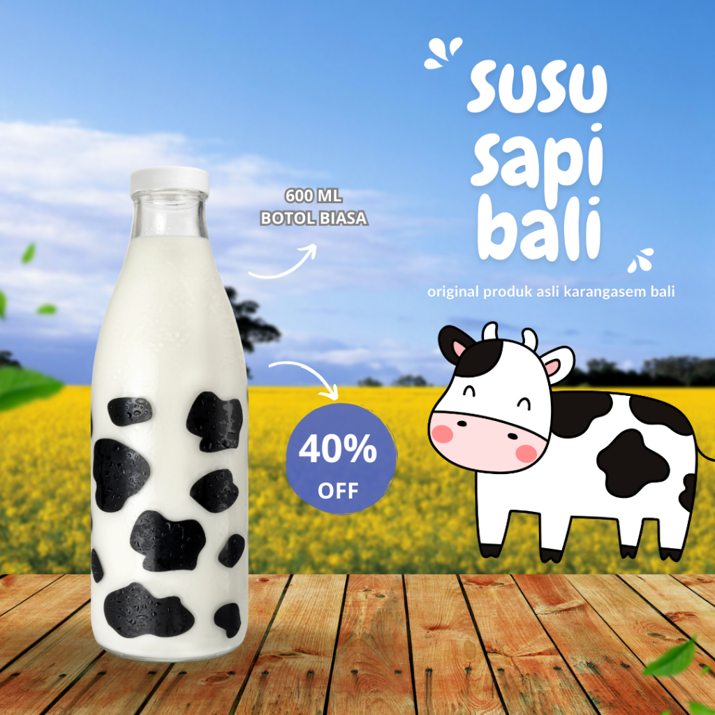 

[600ml] SUSU SAPI BALI MURNI